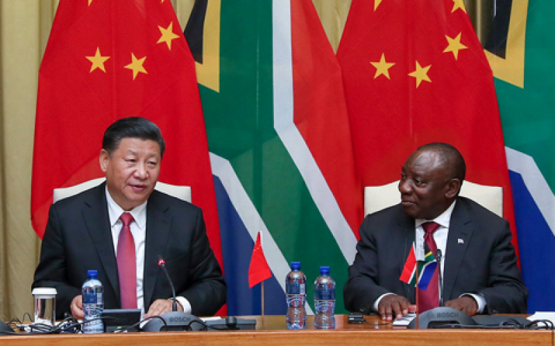 習近平同南非總統會談：加強在“一帶一路”和中非合作論壇框架內合作