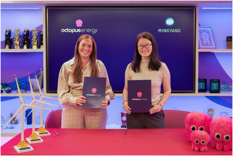 明陽(yáng)智能與章魚(yú)能源達(dá)成戰(zhàn)略合作 共推英國(guó)可再生能源普惠發(fā)展加速落地